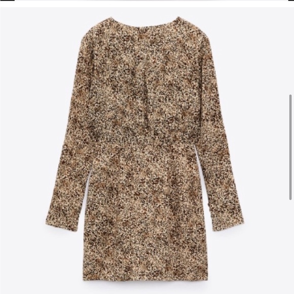 Zara brown printed dress - Picture 6 of 14
